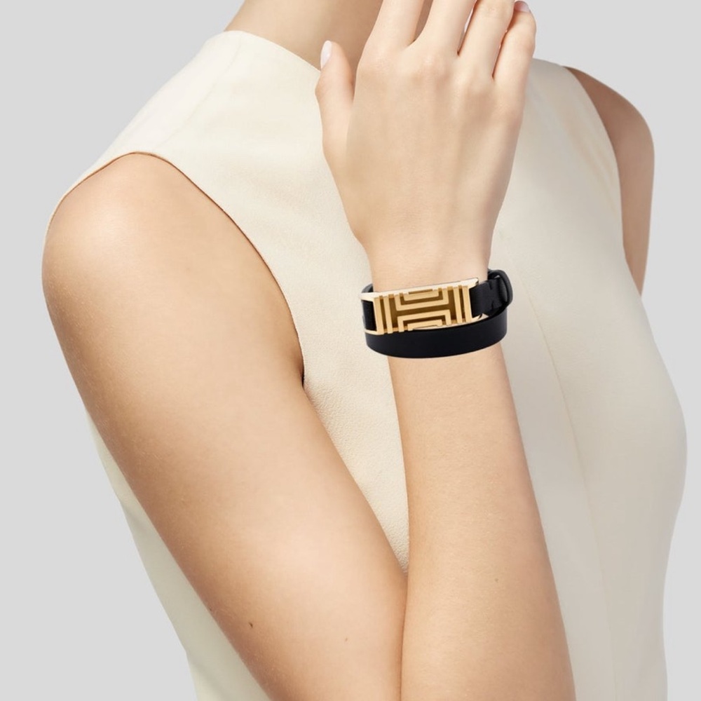 Tory Burch Double Wrap Fit Bit Holder Bracelet